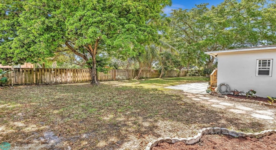 Large Yard with Fruit Trees