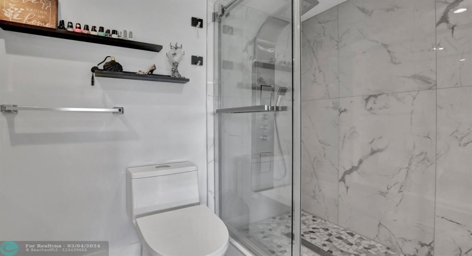 master bathroom with shower