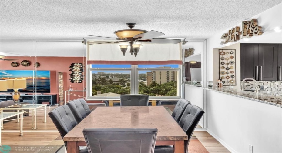 Dining area.  View of Atlantic Bridge and intracoastal