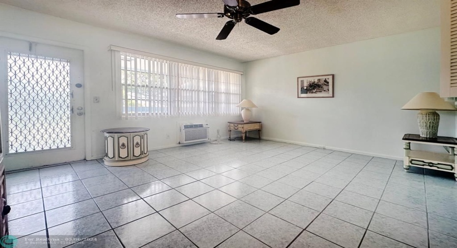 Tile Floors Throughout Living Area