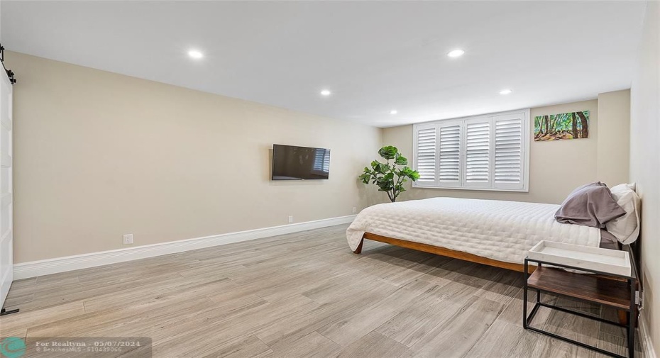 Master Bedroom with Plantation Shutters