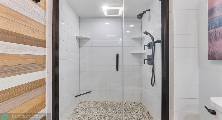 Frameless Guest Shower