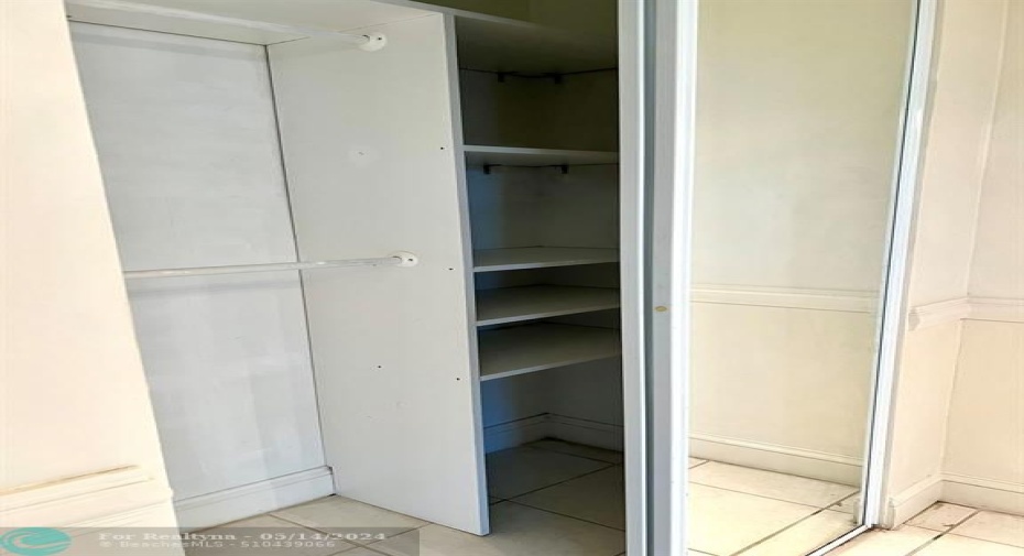 Closet in the dining room