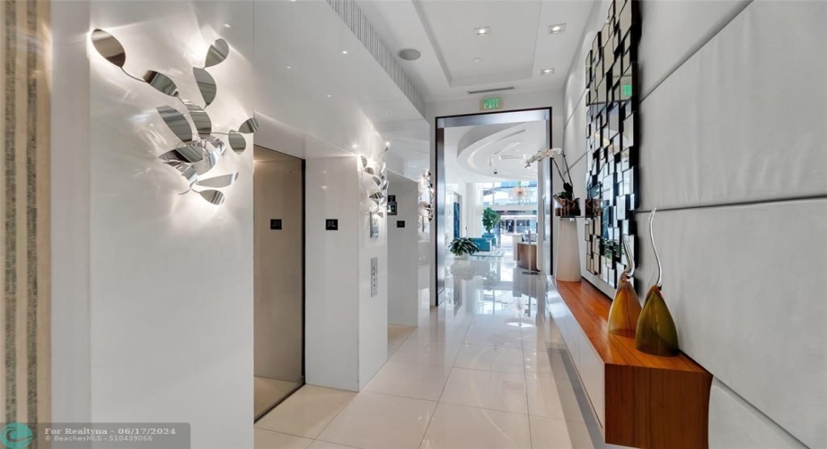 Designer Finishes, Art and Lighting Throughout the Building