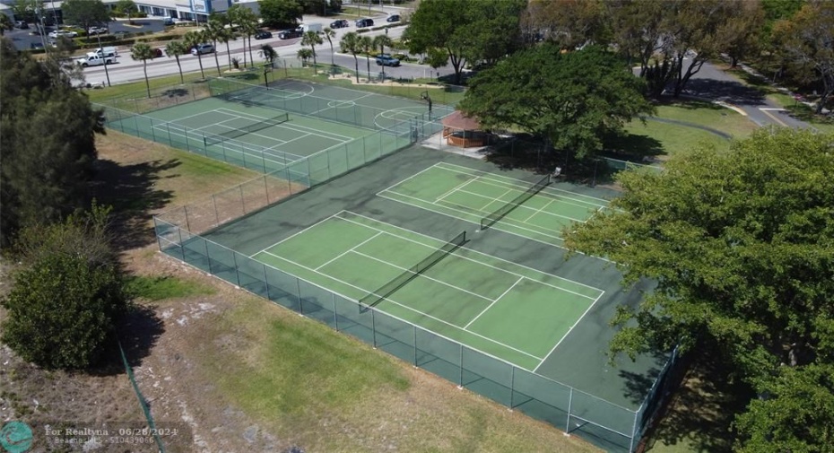 Tennis and Basketball courts