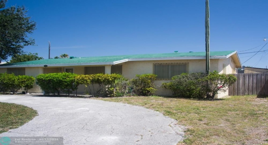 Front and circular driveway