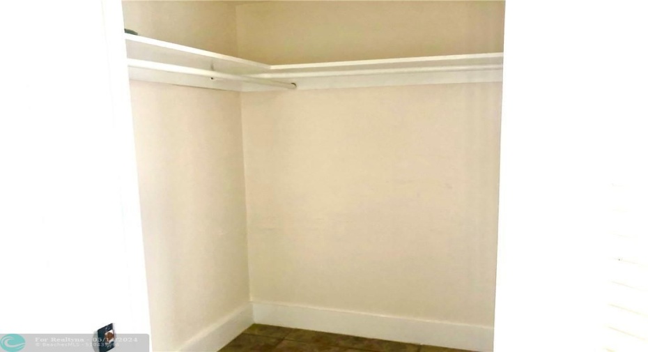 Additional large Closet located in living area.