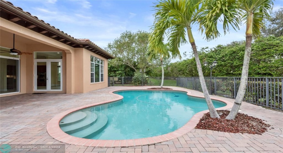 Private backyard pool area - great for entertaining!