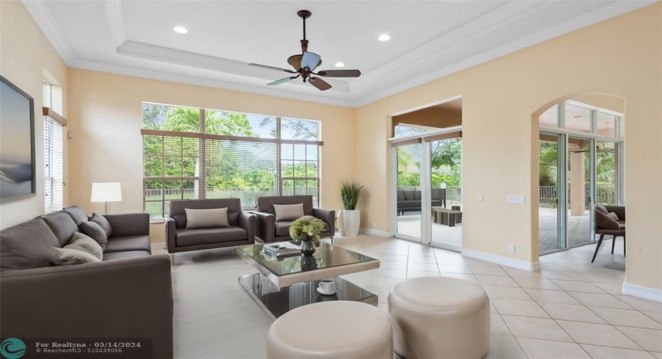 Virtually Staged Family Room