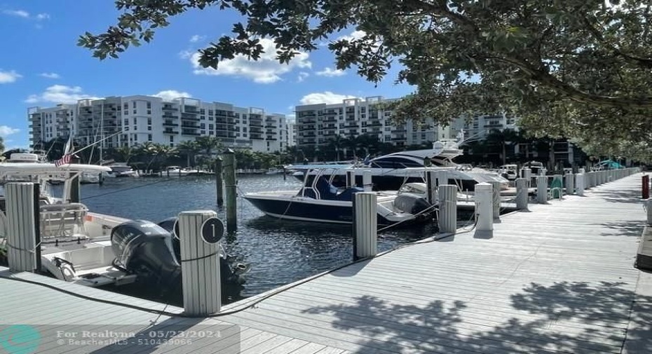 The Tower at Port Royale has a private community marina. When available, there is dock space for owners to rent.