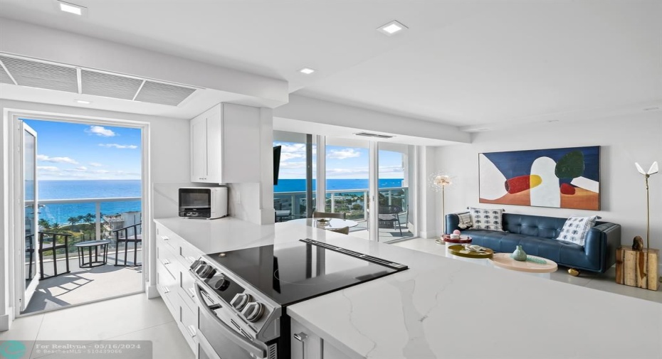The Kitchen Has Unparalleled Ocean Views