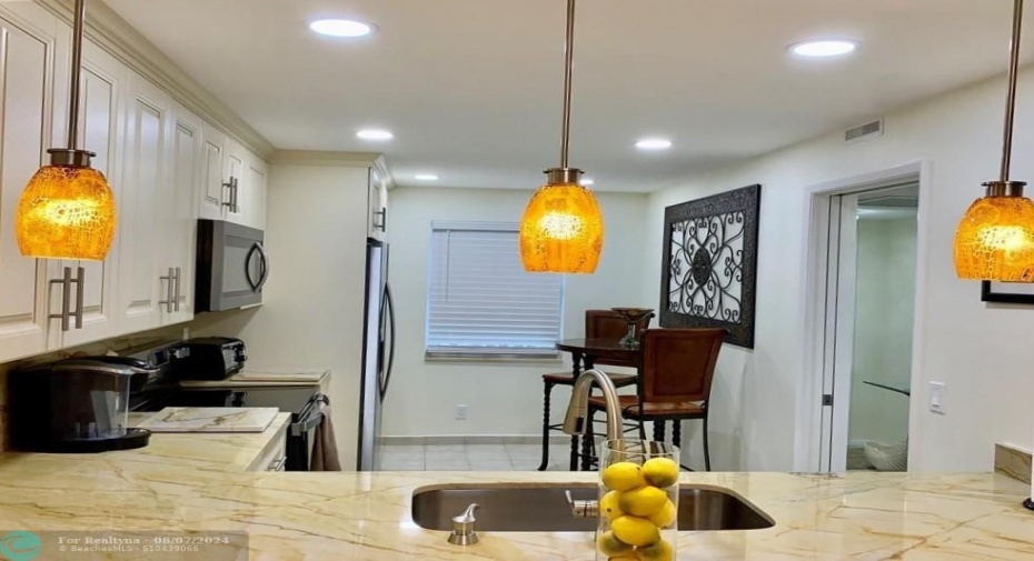 Beautiful updated kitchen with soft close drawers