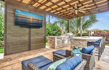 Outdoor oasis! Perfect for game days!