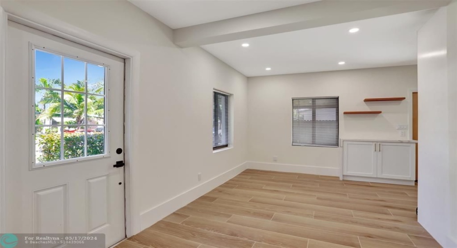 Front door/Dining area