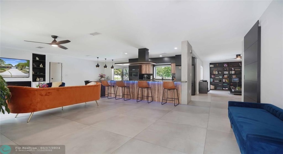 This house has an open and airy feeling. Tile floors run thru out.