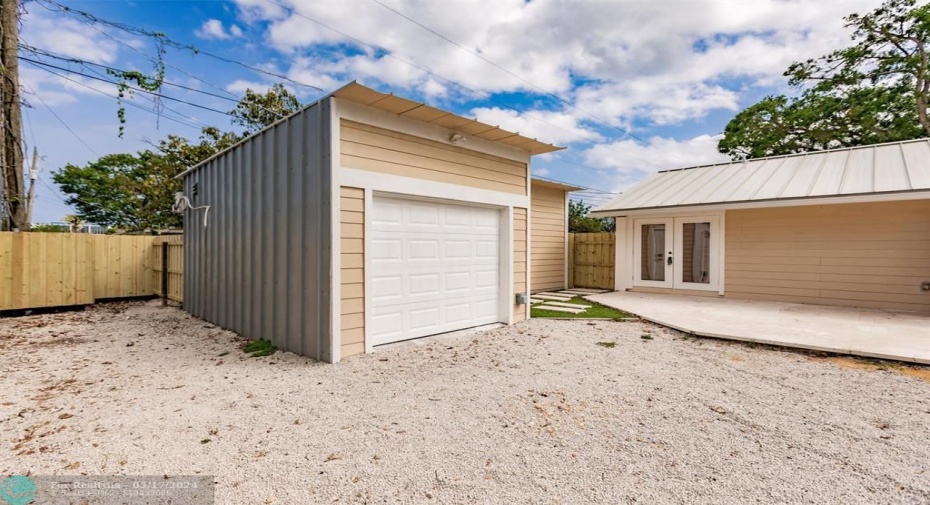 Back of Garage Entry