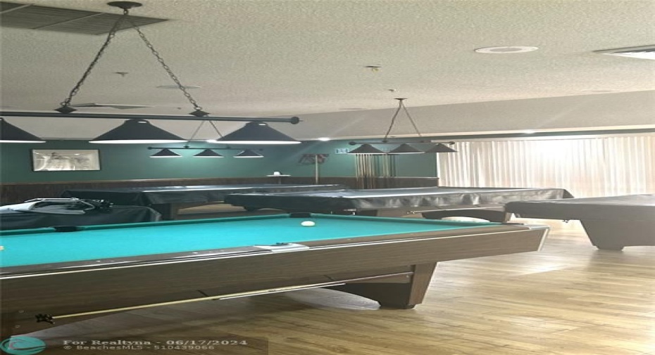 If billiards are your thing there's plenty of tables!