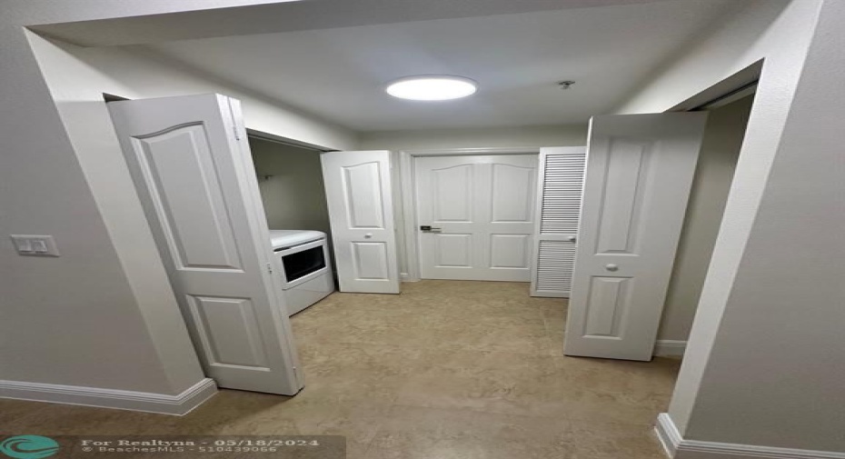 LAUNDRY HALLWAY W EXTRA STORAGE