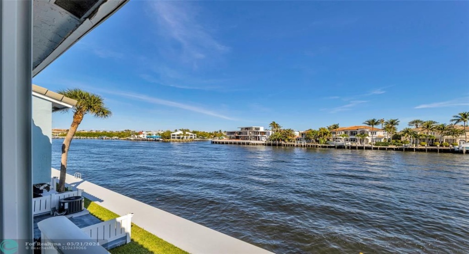 Second story view of the intracoastal