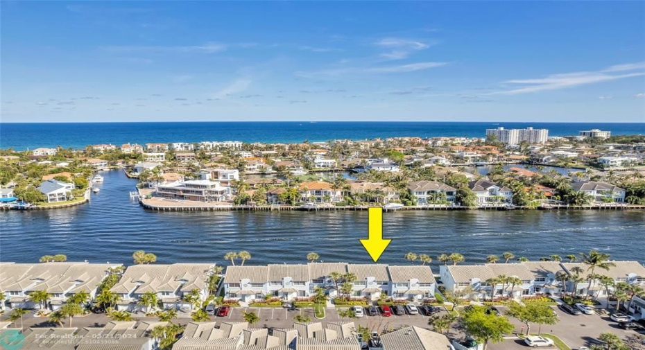 Location is everything at this East Boca townhouse in Boca Quay
