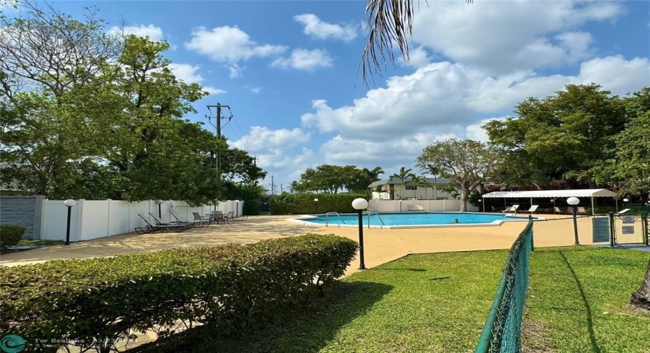 Pool next to clubhouse