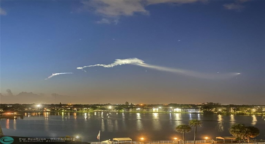 When SpaceX rockets take off at night. This place has great views from 3 directions