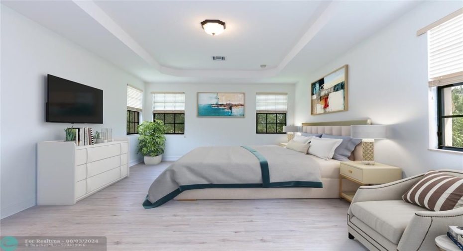 VIRTUALLY STAGED - MASTER BEDROOM