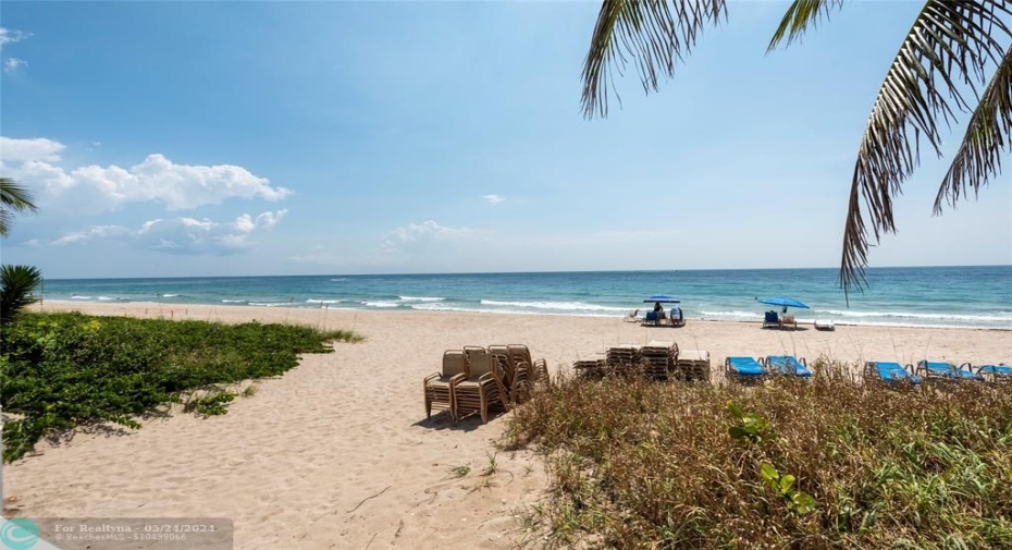 Private Deeded Beach for Galt Towers owners, Patio Furniture and beach chairs provided