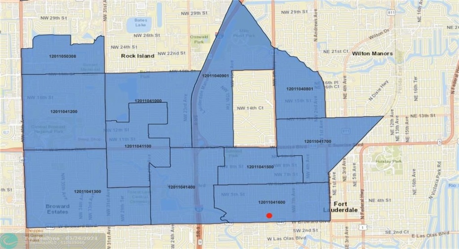 Opportunity Zone map