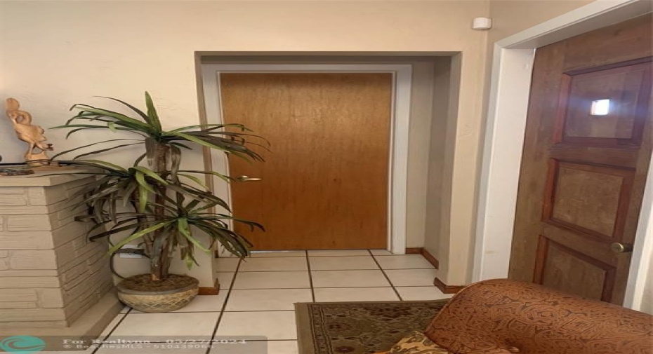 Door into Master Bedroom or Studio Apartment.