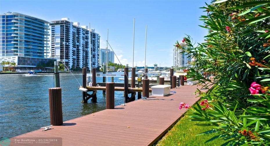 Dock rental is $4.73 per lineal foot per month up to 35 ft maximum length.