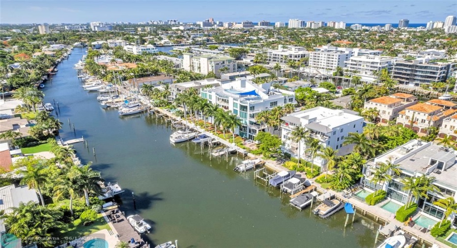 Water view condo located just steps from Las Olas and just a short walk to dining and shopping