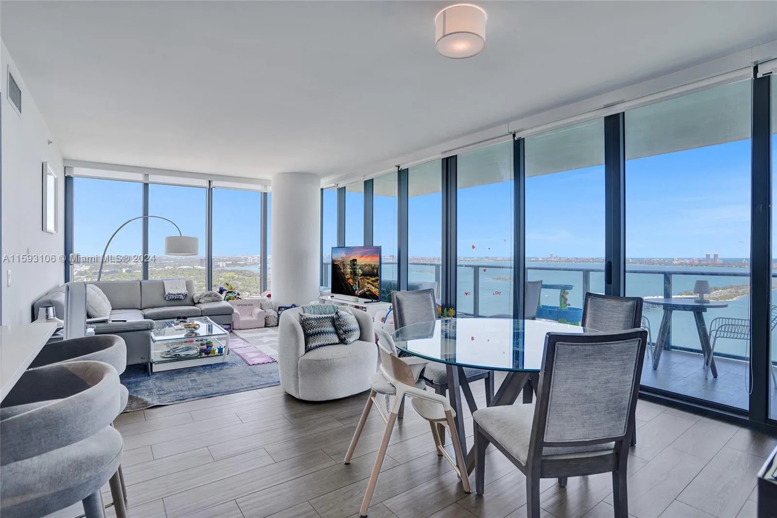 One of the best views Miami has to offer and you can see it from your living room!