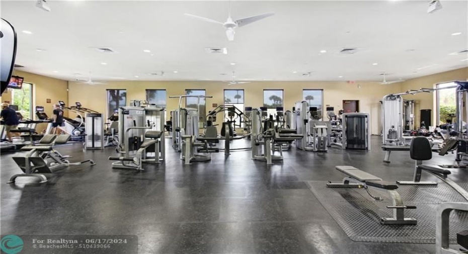 3 large gymnasiums adorn Heron Bay 2 clubhouses and all residents can use them over the age of 16