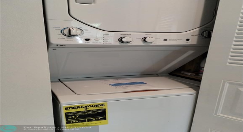 Washer and Dryer inside of your unit!