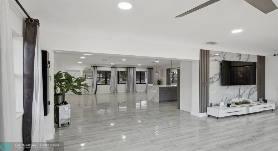 Gracious and spacious open concept floor plan
