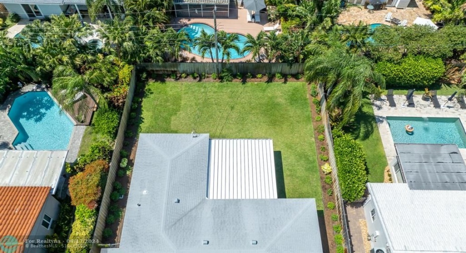 Large yard, room for a pool!
