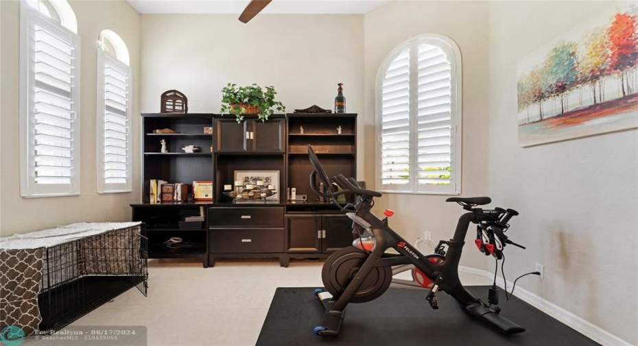 Now used as an exercise room/study
