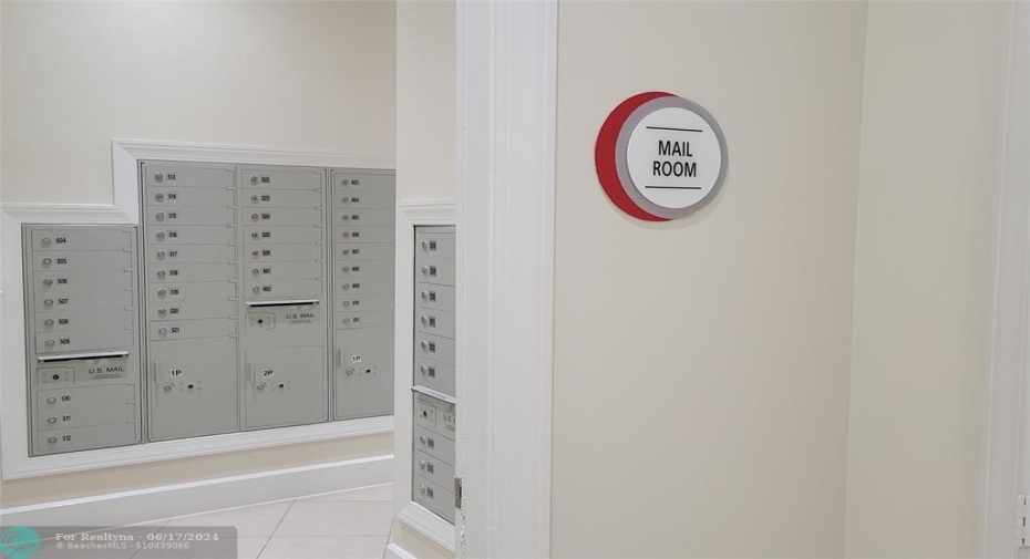 Mail RoomSecure Packages at Front Desk