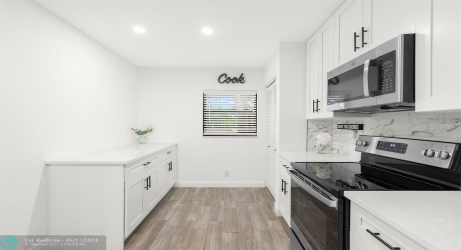 Kitchen with Quartz Counter Tops