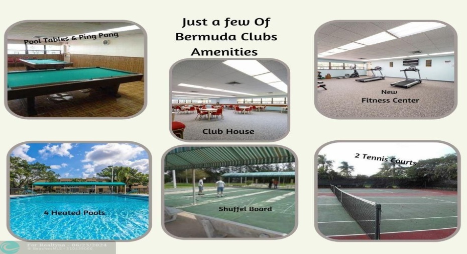 Bermuda Club Amenities -Club house with Movie Night - Card/Game Room - Ballroom - Billiards - Fitness Center- Shuffle ball – Library