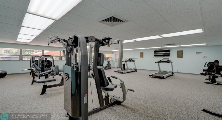 Newly updated fitness center