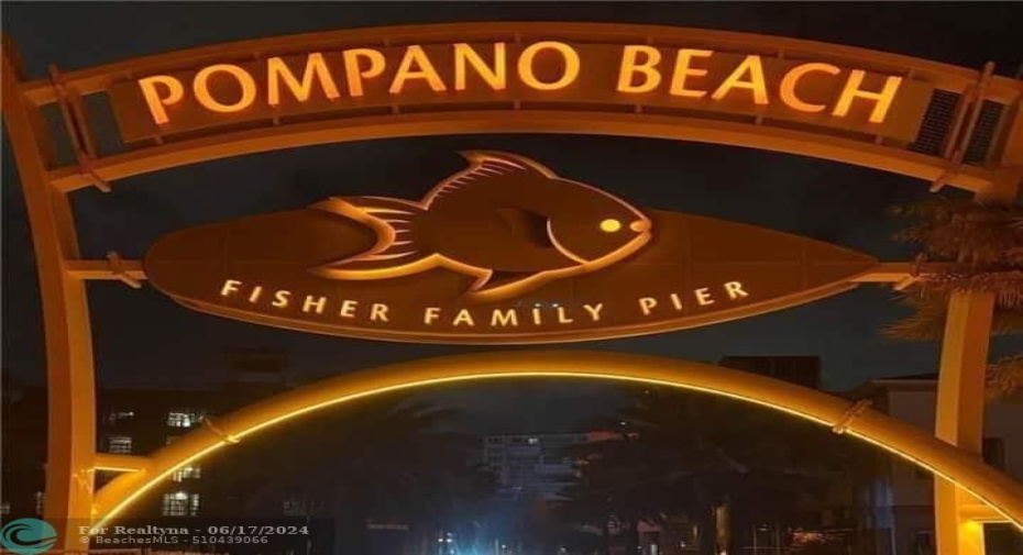 Pier at Pompano Beach and great restaurants