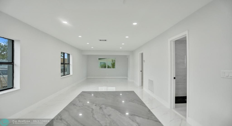 Living Space - view from Kitchen Island