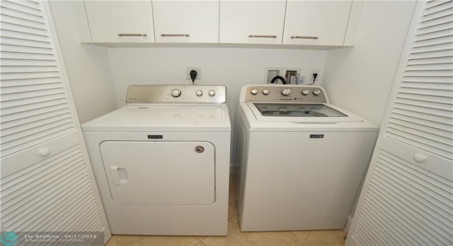 Laundry Area in condo (new Maytag units)