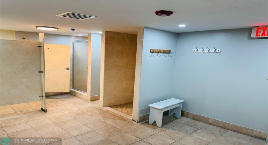 bathroom near sauna
