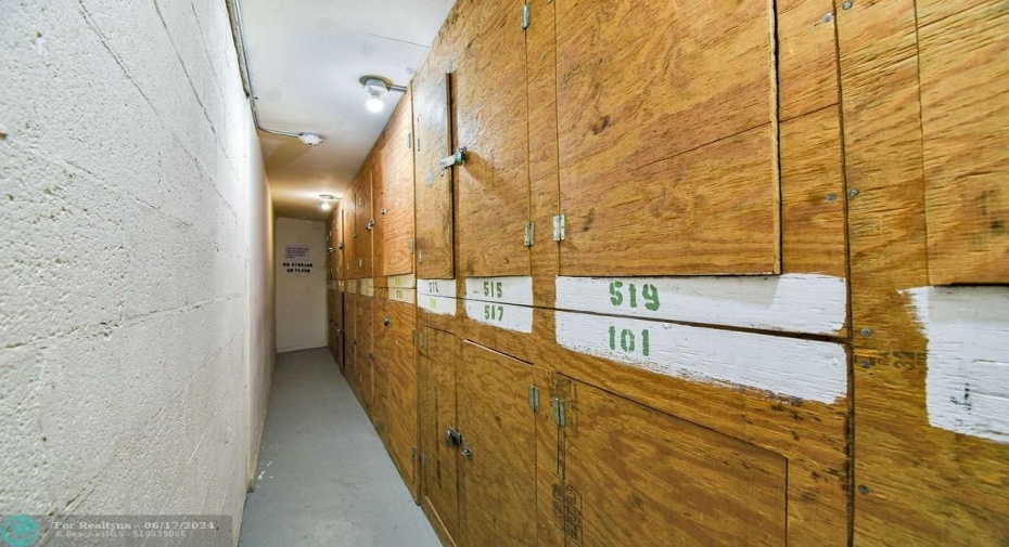 Storage Rooms on Each Floor