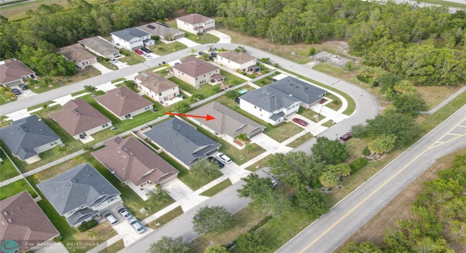 5160 NW Palm Trail Circle, Port St Lucie, FL Aerial View