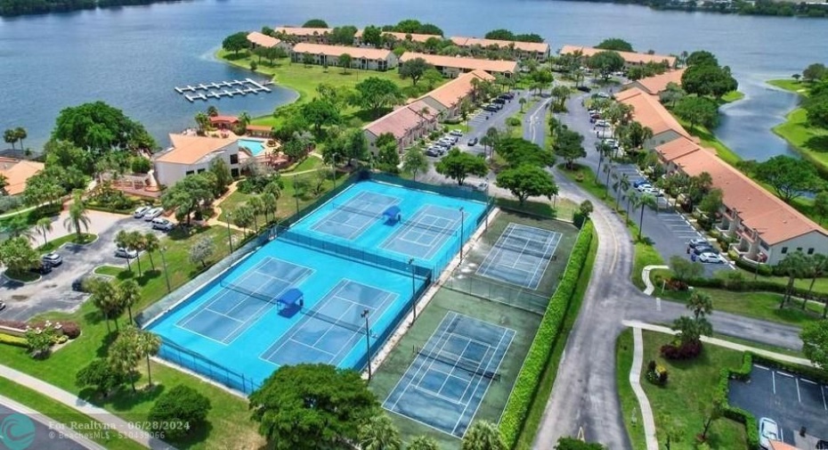 The Tennis And Pickle Ball Courts
