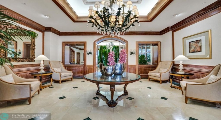 Luxurious lobby.